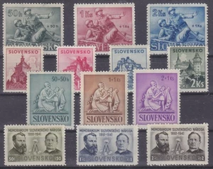 SLOVAKIA - COMPLETE YEAR SET 1941 - NAZI GERMANY OCCUPATION Mi. 81-93 - **MNH** - Picture 1 of 1