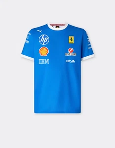 Scuderia Ferrari 2025 Team Special Edition Monza T-Shirt Blau (L) - Bild 1 von 1