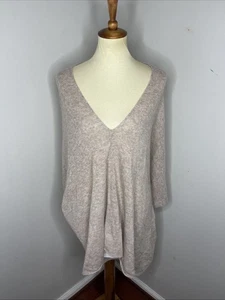 In2 by Incashmere Damen Einheitsgröße 100% Kaschmir Topper Poncho meliert braun - Bild 1 von 9