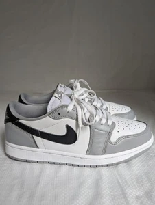 Size 8 - Nike Air Jordan 1 Low Barons - Wolf Grey Dior 1s - Picture 1 of 5