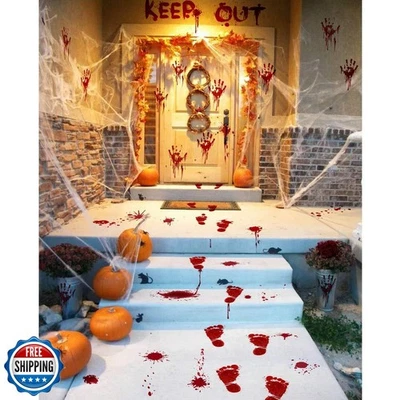 Decorações de festa de Halloween vampiro zumbi decoração de festa de Halloween mão sangrenta  - Imagem 1 de 4