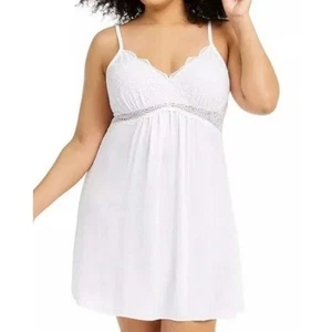 Inc International Concepts Plus-Size Lace-Detail Heavenly Soft Chemise 3X (245) - Picture 1 of 9