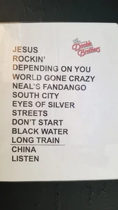 DOOBIE BROTHERS - SETLIST USADO CONCIERTO DE SAN LUIS ORIGINAL NO COPIA - Imagen 1 de 1