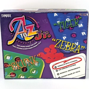 A to Z Jr. Junior Word Game for Kids 2004 Fundex 100% COMPLETE - Picture 1 of 11