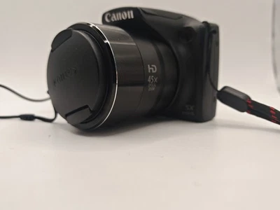 Canon PowrShot SX430 IS 20.0 MP Digital SLR Camera - Black - Image 1 of 4