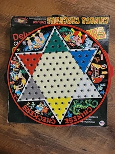 Vintage Steven Deluxe Chinese Checkers Family Game Complete Set With Box - Picture 1 of 4