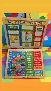 Melissa Doug My First Daily Magnetic Calendar Developmental Toy Magnetic Activi - Picture 1 of 9