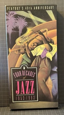 Jazz CD’s- Playboy's 40th  Ann.-Four Decades Of Jazz 1953-1993 -4 CD Box Set -NM Foto 1 de 3