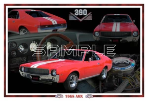 1968 AMX 390 Poster Print - Picture 1 of 1