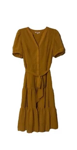 Nanette Lepore Maxi Dress Women's. Pre-owned. Mustard color. Size 6. - Picture 1 of 9