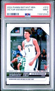 Victor Wembanyama 2024-25 Panini Instant NBA #312 30pt, 14 Rebound Night PSA 9 - Picture 1 of 3