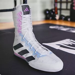 Scarpe da boxe uomo Adidas BOX HOG 4 allenamento bianche - Foto 1 di 8