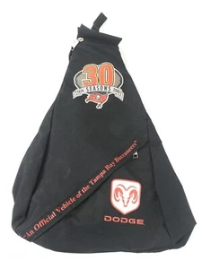 Vintage Tampa Bay Buccaneers Dodge 30 Seasons 1976 2005 Black Sling Backpack NFL - Picture 1 of 10
