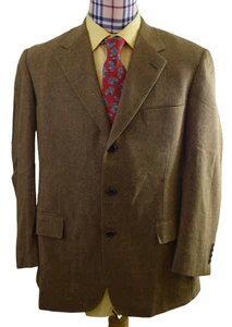 BROOKS BROTHERS Mens Madison Cashmere Wool E. Thomas Herringbone SPORT COAT 42R - Picture 1 of 9