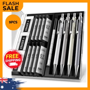 0.7Mm Mechanical Pencil Set with Case 4PCS Metal Mechanical Pencils - Picture 1 of 1