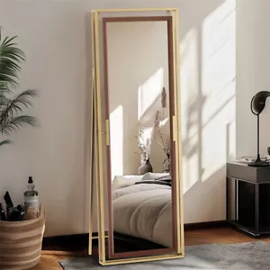 WISFOR Adjustable 160H Full Length Mirror FreeStanding Bedroom LivingRoom Mirror - Picture 1 of 10