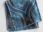 Paisley Men's Pocket square 10 Inch squared  polyester handkerchief accessory