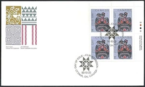 1990 Canada - 1st Day Issue #1296 URpb "XMAS NATIVITY" by Haida Artist Bill Reid - Picture 1 of 1