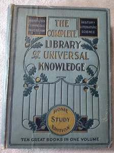 The Complete Library Of Universal Knowledge Cary 1st Edition 1904 Illustrated  - Picture 1 of 12