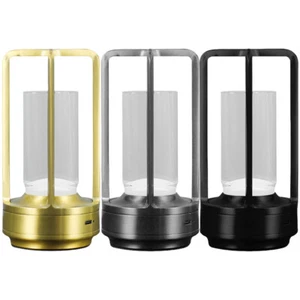 Cordless Table Lamp Crystal Lantern Lamp Type-C Charging for Living Room Bedroom - Afbeelding 1 van 18