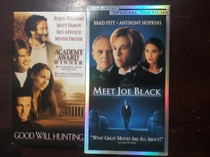 VHS Movies,Meet Joe Black and Good Will Hunting - Picture 1 of 3