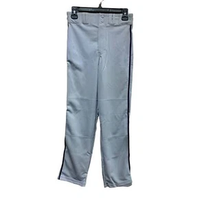 New Champro Sports Youth Large Baseball Polyester Zipper Pants w Navy Stripe - Picture 1 of 5