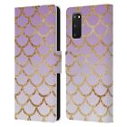Official Haroulita Gold Accent Leather Book Wallet Case For Samsung Phones 2