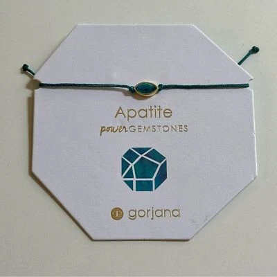 Gorjana New Power Gemstone Geo Marquise Apatite Blue and Gold Bracelet - Image 1 of 2