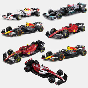 BBURAGO 1:43 2016-2022 Red Bull Benz Botas Ferrari Hamilton Gifts Car Model Toys