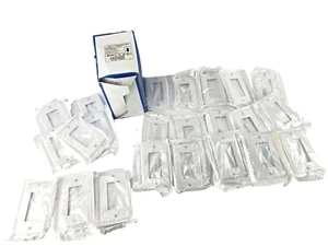 Lot 23pcs Leviton 80401-NW, 1 Gang Decora Nylon Wallplate Cover, White - Picture 1 of 2