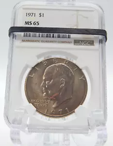 1971 P - IKE EISENHOWER DOLLAR NGC MS 65 -BT359 - Bild 1 von 6