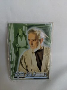 Star Wars Jedi Knights Metallic Impressions Metal Card #2 Obi-Wan  1998 Sealed - Picture 1 of 5