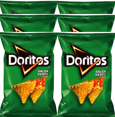 Doritos Salsa verde Flavored Tortilla Chips 9.75 oz 6 Bags - Image 1 of 4