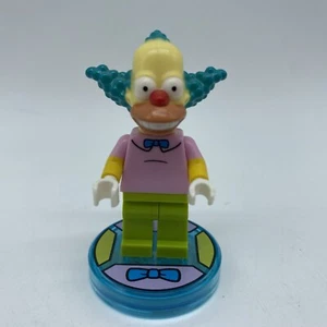 Lego Krusty the Clown Minifigure & Dimensions Base Tag Simpsons 71227 - Picture 1 of 6