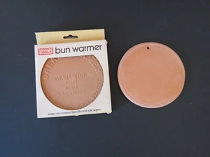 Bread Warmer Terracotta Bread Basket Stones  Vintage 80s - Picture 1 of 12