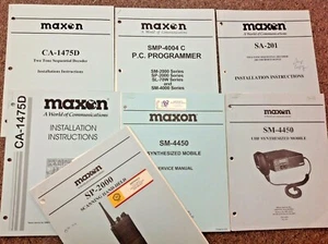 Verschiedene Maxon Vintage 2 Wege Radio Bedienungsanleitungen, 1 pro Verkauf - Bild 1 von 7