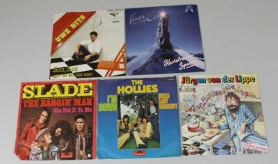 5 Singles , 1970er + 1990er Jahre - Slade + Nita + Hollies + Kastelruther /S97 - Bild 1 von 4