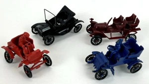 4 Vintage Premier Facci Bros. Small Models Old time Autos Parts Red Black Blue - Picture 1 of 7