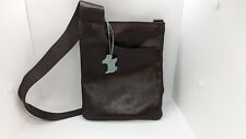 Radley Dark Brown Leather Cross Body Shoulder Bag Handbag