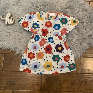 Hanna Andersson Little Girls Tunic Top Size 4 100 Floral Multicolor - Picture 1 of 4