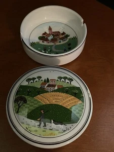 Vintage Villeroy & Boch trinket box and ashtray Design Noif - Picture 1 of 6