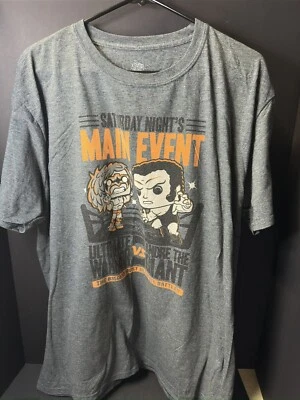 Camiseta WWE "Ultimate Warrior vs Andre The Giant" Camiseta Funko Pop Talla Grande Foto 1 de 3