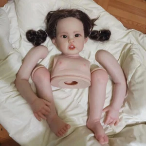 30" bemalt Reborn Baby Puppe Kit Mädchen Zum Selbermachen Teil Stoffkörper unmontiert Geschenk Spielzeug - Bild 1 von 2