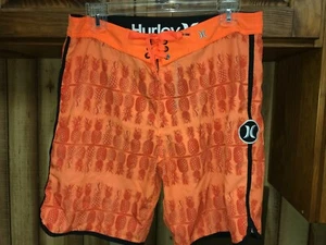 HURLEY HOMBRE NARANJA CON PIÑAS BAÑADOR/TRAJE DE BAÑO/TRAJE DE BAÑO: TALLA 30 - Imagen 1 de 3