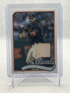 2024 Topps Series 1 - Brandon Crawford Game Used Relic 35th Anniversary Giants - Picture 1 of 10