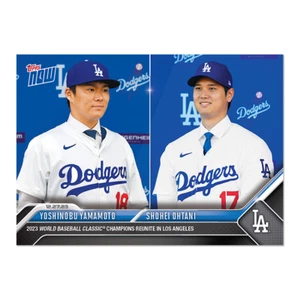2023 Topps Now #OS-26 Yoshinobu Yamamoto Shohei Ohtani Dodgers - Bild 1 von 2