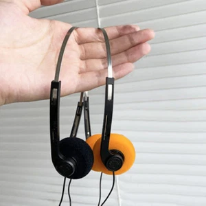 Retro 3,5mm Kabelgebunden Kopfhörer Over Ear Headset Stereo Walkman Ohrhörer 80er 90er - Bild 1 von 19