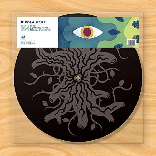 Nicola Cruz Puente Roto 12" Vinyl Etched Quantic Remix 2017 ZZK Records - Bild 1 von 1