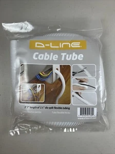 D-Line White 43in Cable Sleeve, Flexible Wire Protector Tubing, Split Electri... - Picture 1 of 2