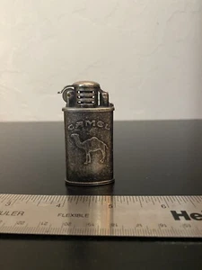 VINTAGE CAMEL TRENCH CIGARETTE LIGHTER  2.5” Pat. No. 96 3 25535.5 Silver Tone - Picture 1 of 4